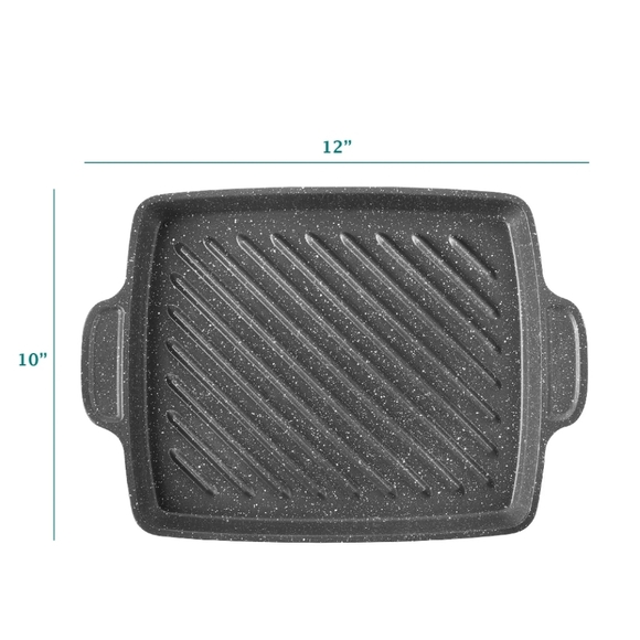 ❤️ New Pioneer Woman Prairie Cowboy  Grill Steak Pan with Steak Knifes - Picture 3 of 10